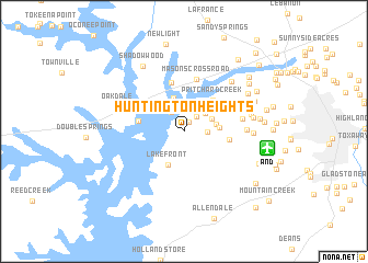 map of Huntington Heights