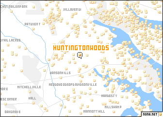 map of Huntington Woods