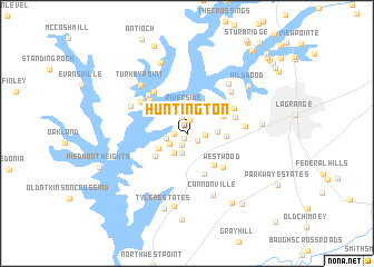 map of Huntington