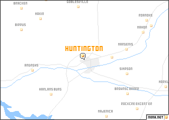 map of Huntington