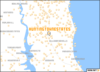 map of Huntingtown Estates