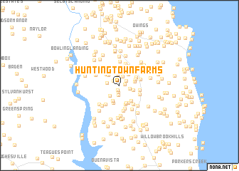 map of Huntingtown Farms