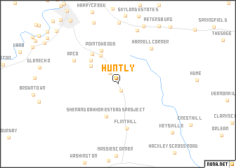 map of Huntly