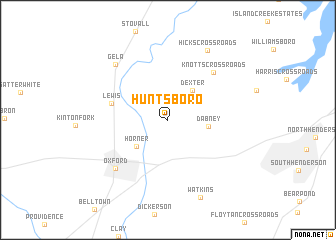 map of Huntsboro