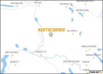 map of Hunts Corner