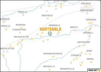 map of Huntsdale