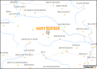 map of Hunts Grove