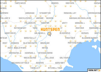 map of Hunts Pen