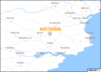 map of Hunts Road