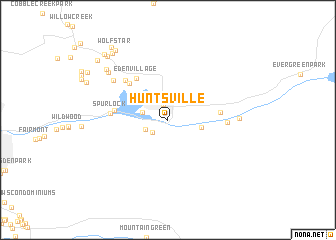 map of Huntsville