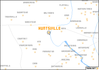 map of Huntsville