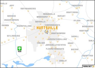 map of Huntsville