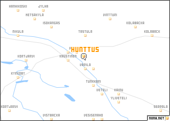 map of Hunttus