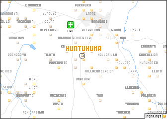 map of Huntuhuma