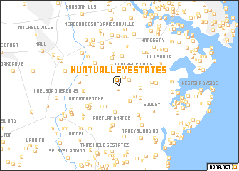 map of Hunt Valley Estates