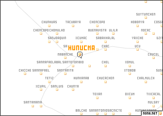 map of Hunucmá