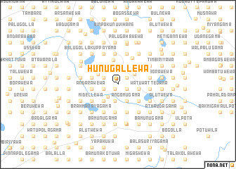 map of Hunugallewa