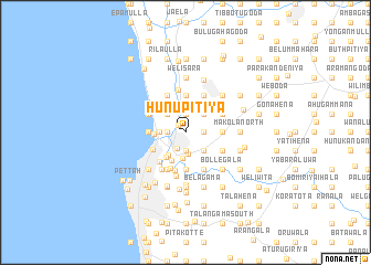 map of Hunupitiya