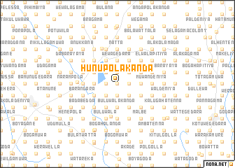 map of Hunupolakanda