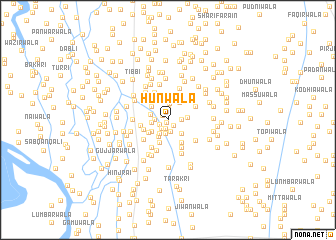 map of Hūnwāla