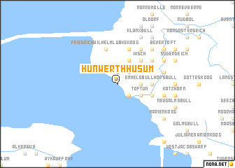 map of Hunwerthhusum