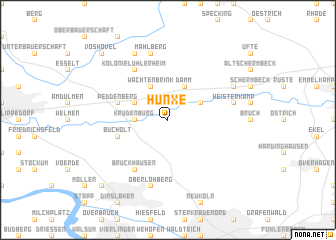 map of Hünxe