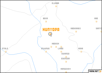 map of Hunyopa