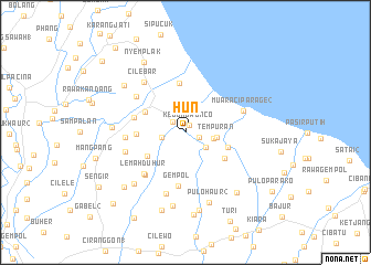 map of Hun