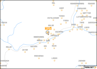 map of Hūn