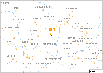 map of Hūn