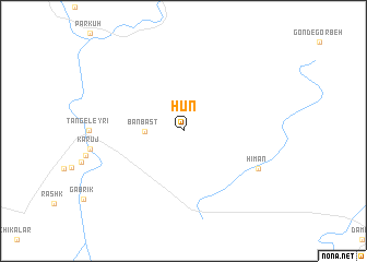 map of Hūn