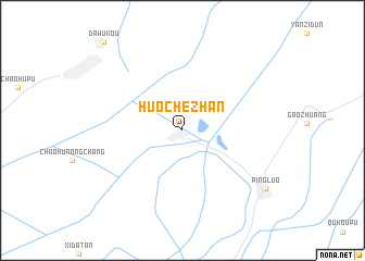 map of Huochezhan