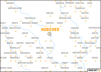 map of Huổi Chèo