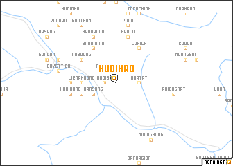 map of Huổi Hào