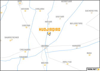 map of Huojiaqiao