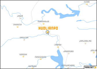 map of Huolianpo