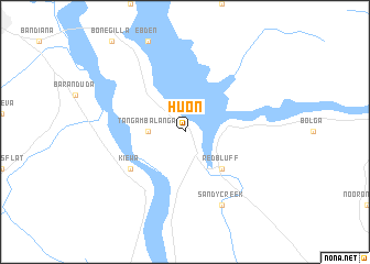 map of Huon