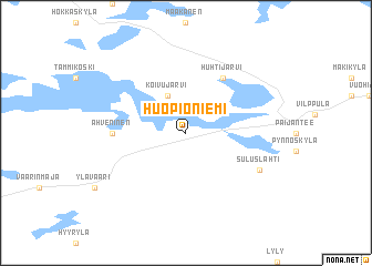 map of Huopioniemi