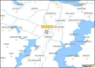 map of Huoqiu