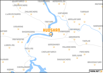 map of Huoshan