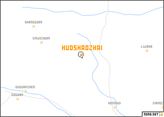 map of Huoshaozhai