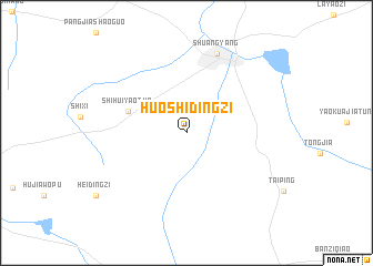 map of Huoshidingzi