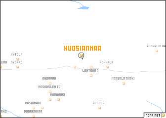 map of Huosianmaa