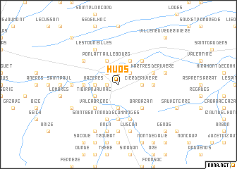 map of Huos