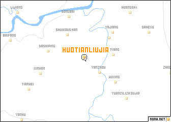 map of Huotianliujia