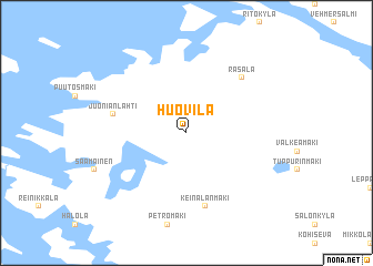 map of Huovila
