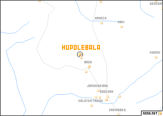 map of Ḩūpol-e Bālā