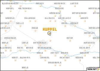 map of Huppel