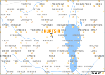 map of Huptsin