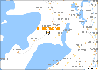 map of Huqiaodadui